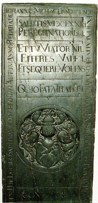 Grafsteen in de kerk te Greetsiel